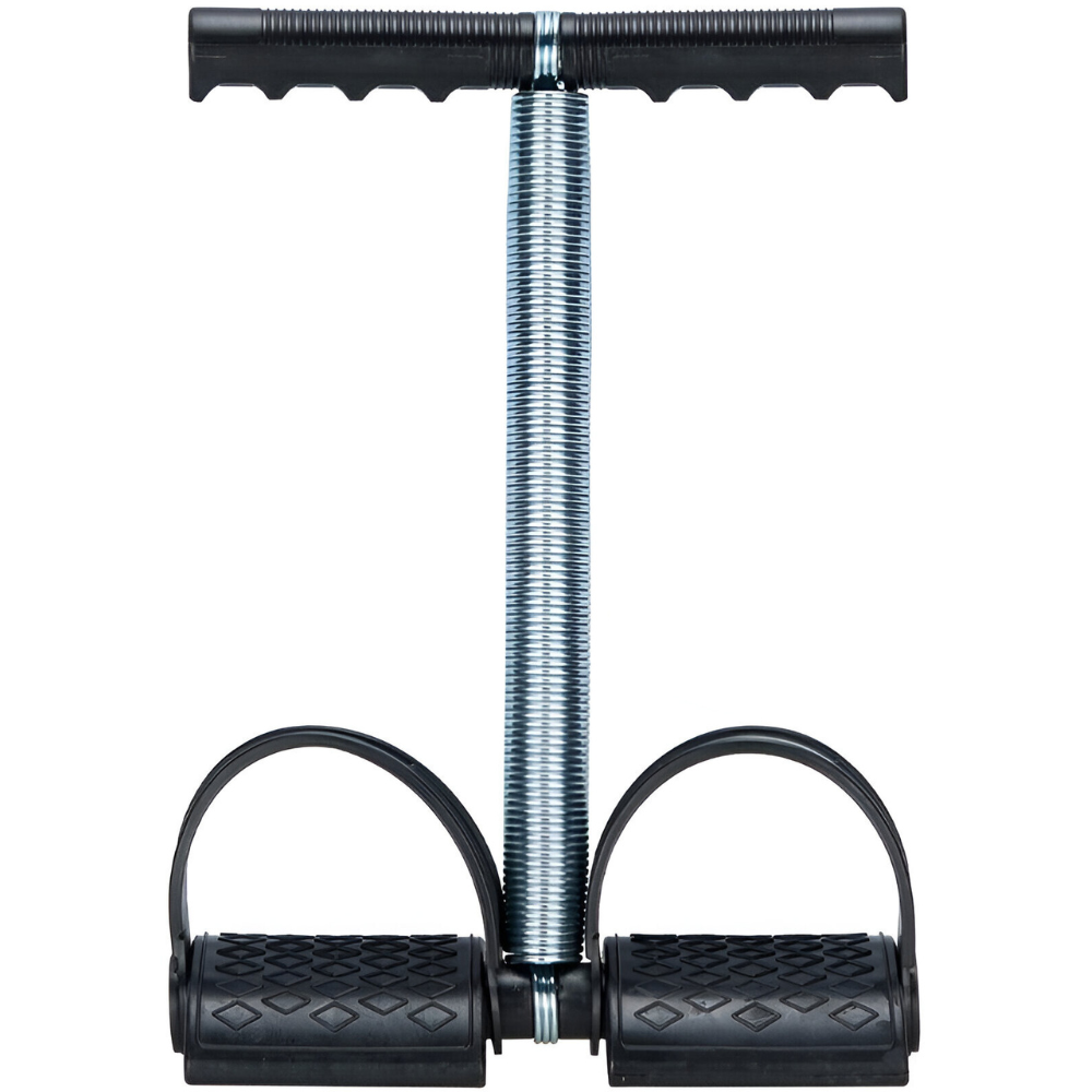 Aparat Extensor Fitness, Portabil, pentru Yoga, Pilates, Aerobic, Gimnastica, Recuperare, Exercitii Abdomen, Picioare, Fese, Coapse, Brate, Piept, Tonifierea Muschilor, Negru/Argintiu
