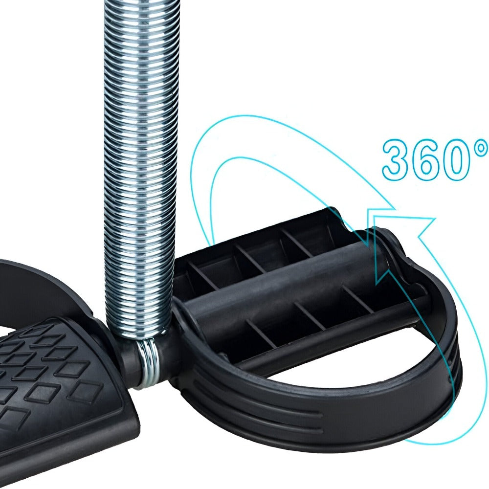 Aparat Extensor Fitness, Portabil, pentru Yoga, Pilates, Aerobic, Gimnastica, Recuperare, Exercitii Abdomen, Picioare, Fese, Coapse, Brate, Piept, Tonifierea Muschilor, Negru/Argintiu