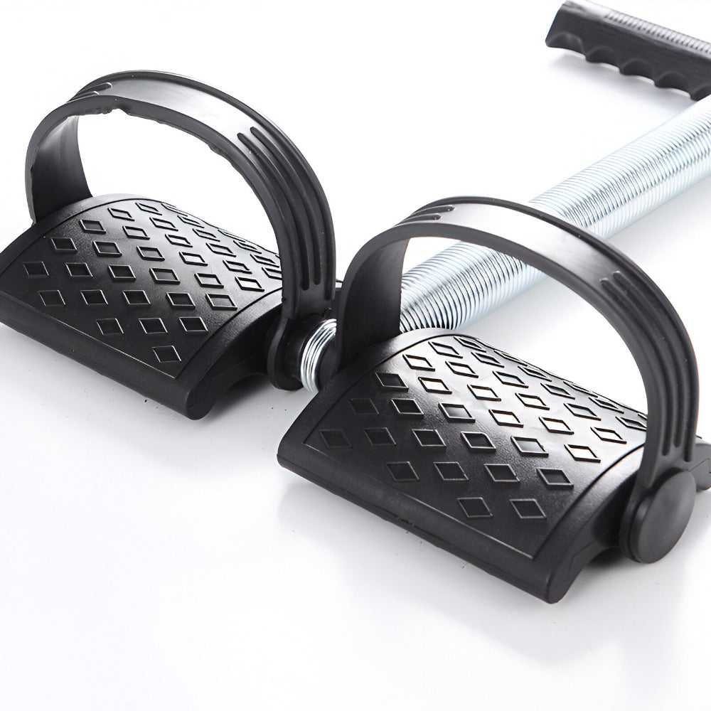 Aparat Extensor Fitness, Portabil, pentru Yoga, Pilates, Aerobic, Gimnastica, Recuperare, Exercitii Abdomen, Picioare, Fese, Coapse, Brate, Piept, Tonifierea Muschilor, Negru/Argintiu