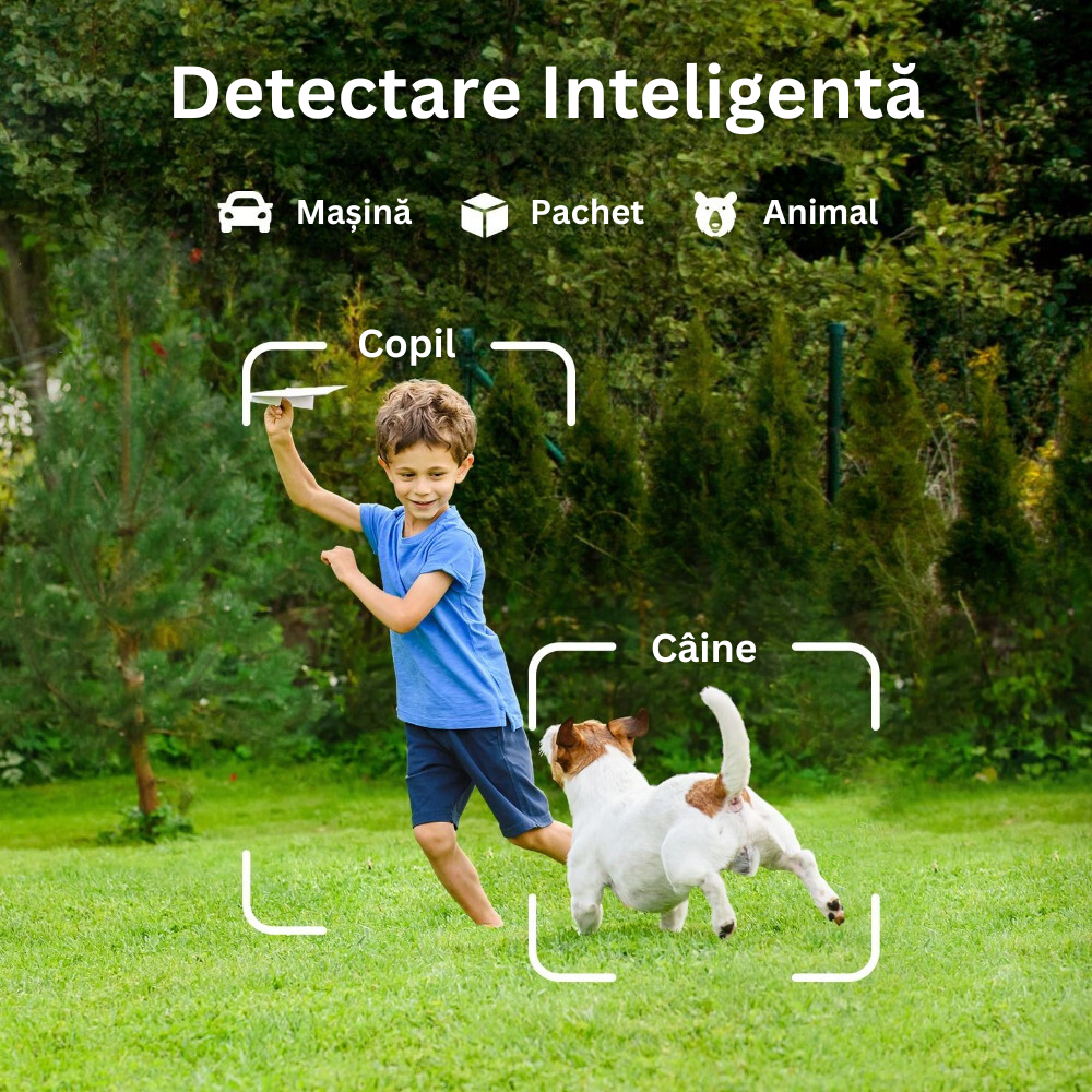 Camera de Supraveghere WIFI, 2K QHD, 4MP, Night Vision Color 4CCT, Lum ...