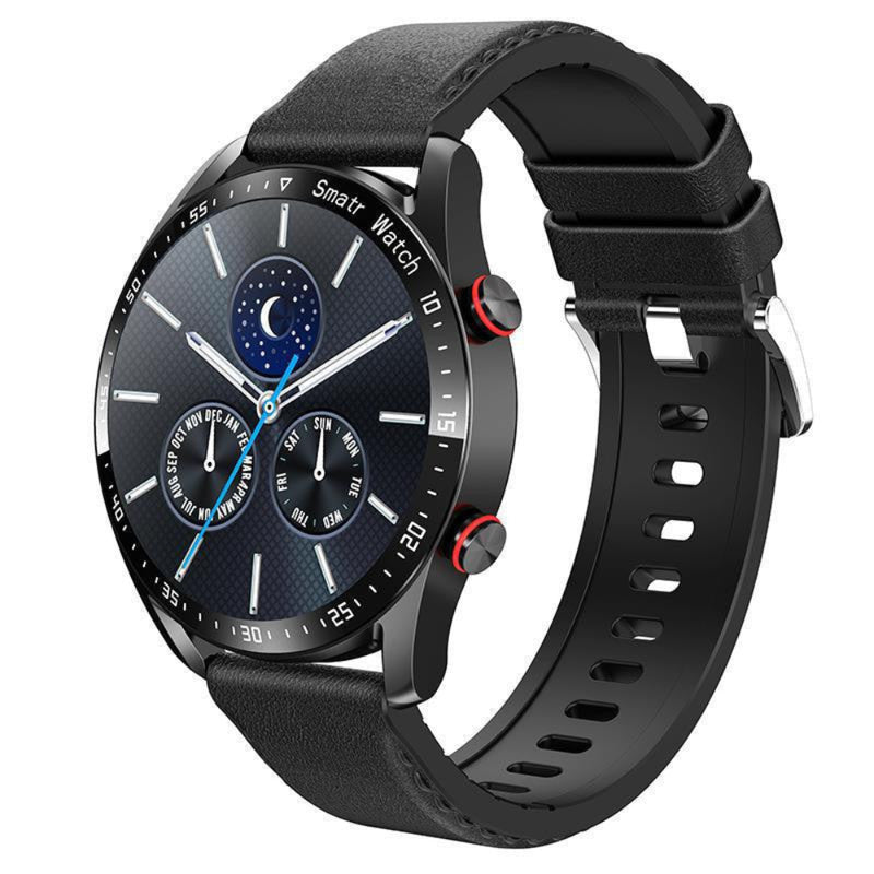 Ceas Smartwatch, Ecran 1.28" HD, Inteligent, Elegant, Sport, Rezistent Apa IP67, Smart, Notificari, Wireless, Apel Bluetooth 5.1, Player Muzica, Monitorizare Somn, Pasi, Ritm Cardiac, Nivel Oxigen, Tensiunea Arteriala, Cablu USB Magnetic Inclus, Negru