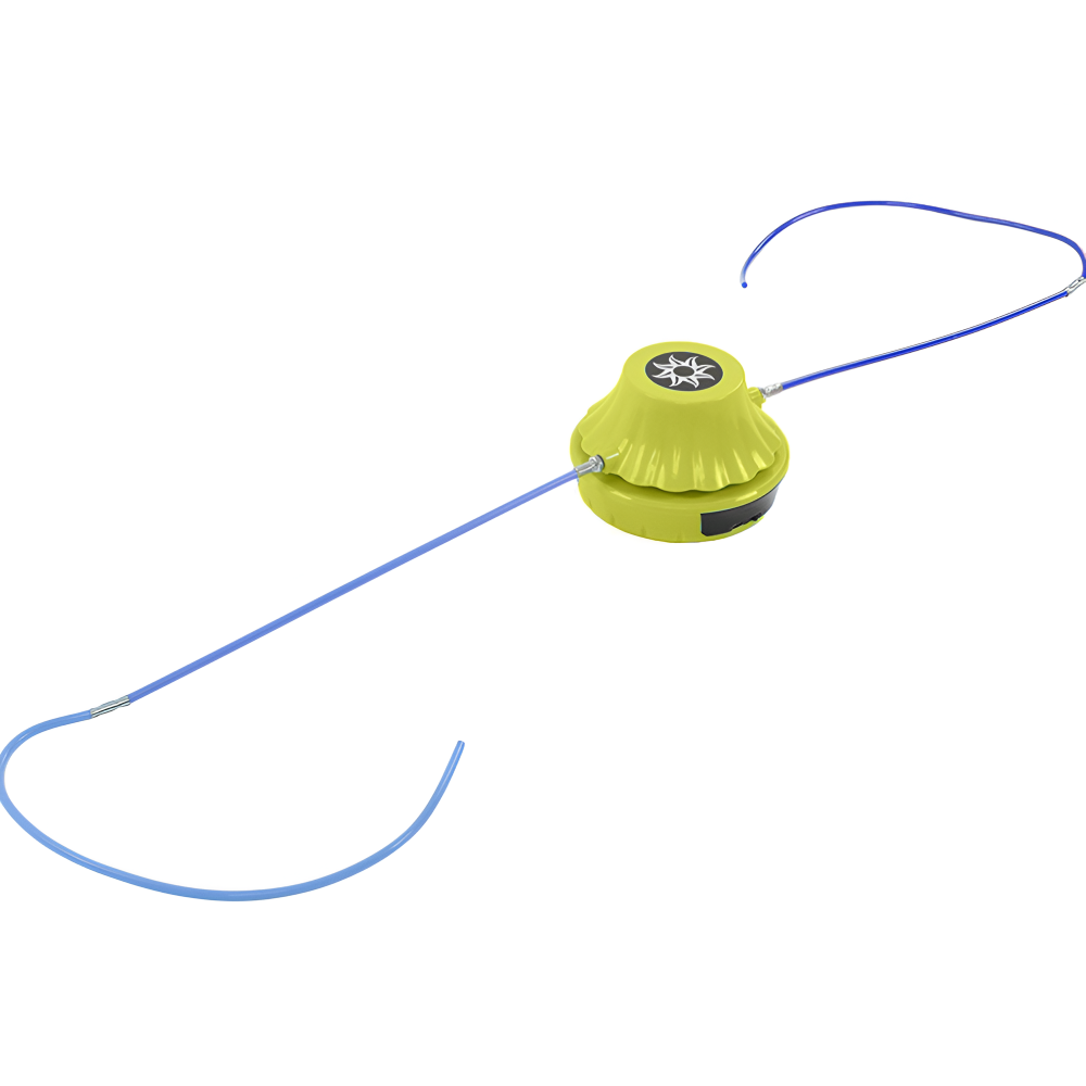 Coarda de Sarit Automata, cu Telecomanda Inteligenta, Ecran LED, Counter Repetari, 10 Niveluri de Viteza, Antrenament, pentru Copii, Cablu Incarcare Inclus, Galben/Albastru