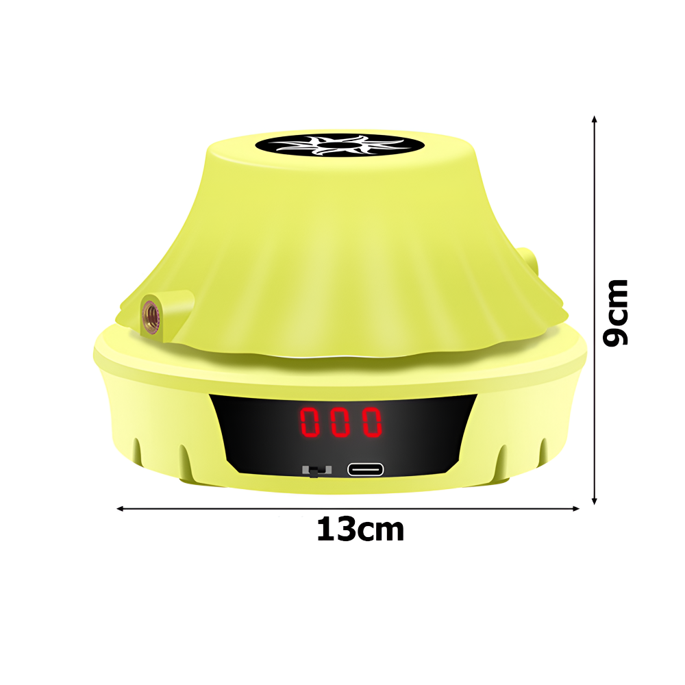 Coarda de Sarit Automata, cu Telecomanda Inteligenta, Ecran LED, Counter Repetari, 10 Niveluri de Viteza, Antrenament, pentru Copii, Cablu Incarcare Inclus, Galben/Albastru