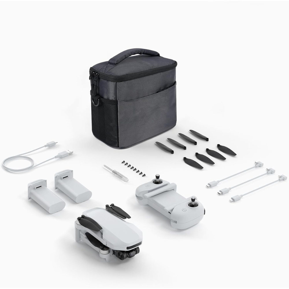 Drona cu Telecomanda SE, Camera 4K/30fps, Senzor Sony de 12MP, WiFi, GPS, Retur Automat, Rezistenta la Vant, Transmisie 4KM, Viteza 16m/s, Autonomie 62 min, Pliabila, Aplicatie Telefon Mobil, Incarcare USB, Geanta de Transport, 2 Baterii Incluse, Gri
