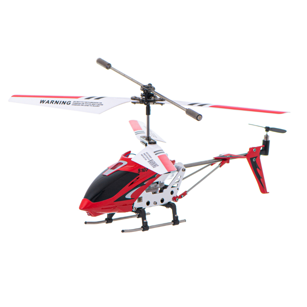 Elicopter cu Telecomanda S107G, Sistem de Stabilizare Giroscop, 3 Canale de Control, Elice Flexibile, Rezistent la Cazaturi si Vant, din Aluminiu/ABS, Incarcare USB, pentru Copii si Adulti, Multicolor