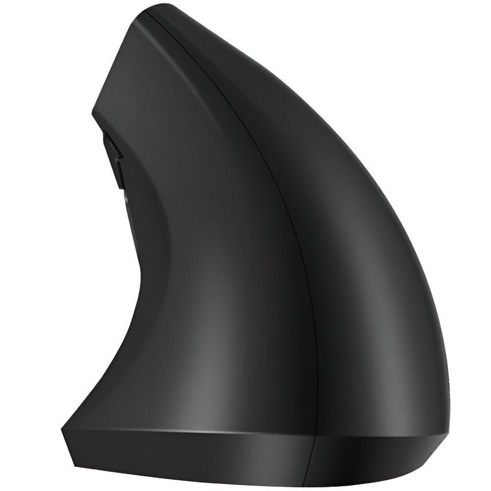 Mouse Wireless Vertical, Ergonomic, Receptor USB Nano, 2.4 GHZ, 6 Butoane, Reglabil 800/1000/1200DPI, Senzor Optic, Iluminat, pentru Laptop si PC, 12 x 7.5 x 6.5, Negru