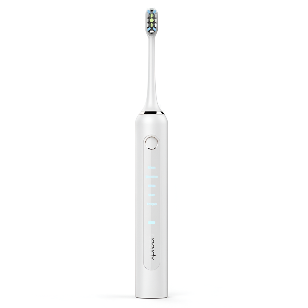 Periuta de Dinti Electrica Sonica, 40000 Pulsatii/min, 5 Moduri de Curatare, Rezistent la Apa IPX7, 2000mAh, Incarcare Wireless, Autonomie 60 Zile, 1 Capat Inclus, Alb