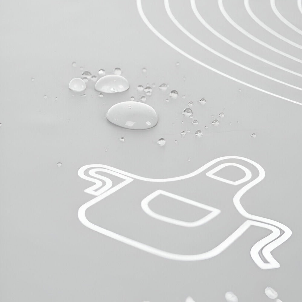 Plansa din Silicon Alimentar, pentru Modelare Aluat, Rezistenta la Temperaturi Ridicate si Rupere, Anti-alunecare, cu Masuratori de Lungime si Diametru, Usor de Curat, Flexibila, 64 x 45 cm, Gri