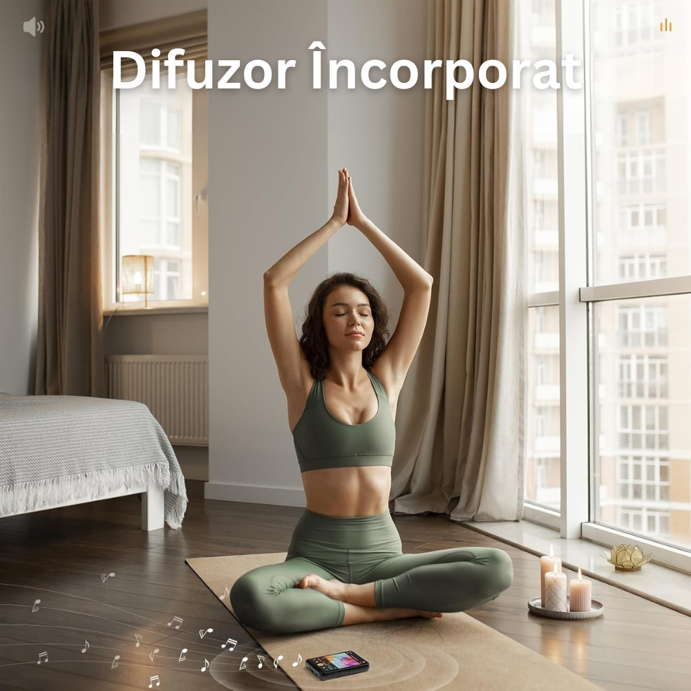 Player MP3 cu Touchscreen, Ecran 2.4 inch, Bluetooth 5.3, 128GB Memorie, Suporta Card SD pana la 128GB, Difuzor, Sunet HiFi, Radio FM, E-book Reading, Reportofon, Alarma, Calendar, Portabil, USB-C, Casti Incluse, Negru