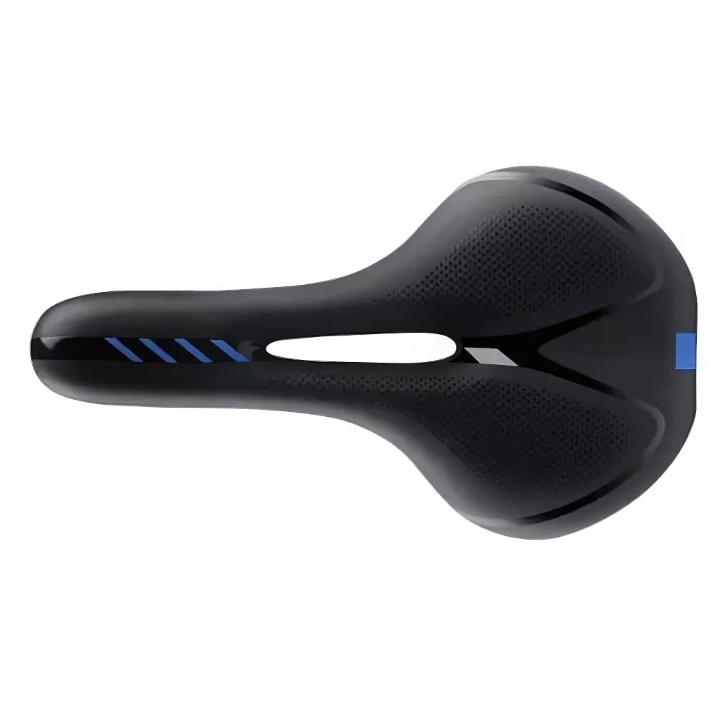 Sa Bicicleta, Stop Reflectorizant Rosu si Albastru, 5 Moduri de Iluminare LED, Spuma Confortabila Poliuretanica, Ergonomica, Respirabila, Rezistenta la Socuri, Cablu USB Inclus, 28 x 15.5 x 7 cm, Negru