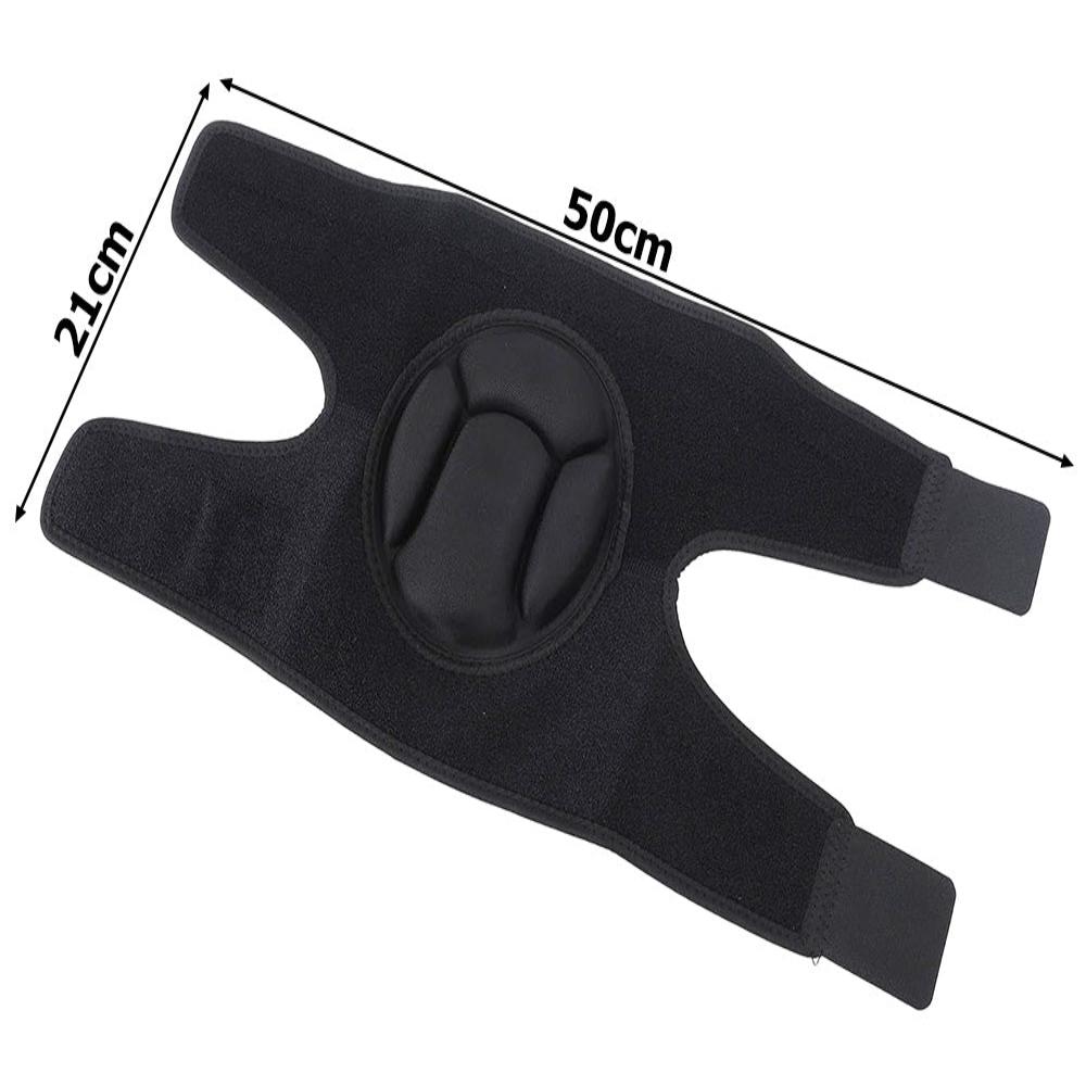 Set 2 Genunchiere, Protectie Spuma EVA, Ajustabile Velcro, pentru Genunchi, Coate, Lucru, Handbal, Volei, Baschet, Respirabile si Moi, 30-44 cm, Unisex, Negru