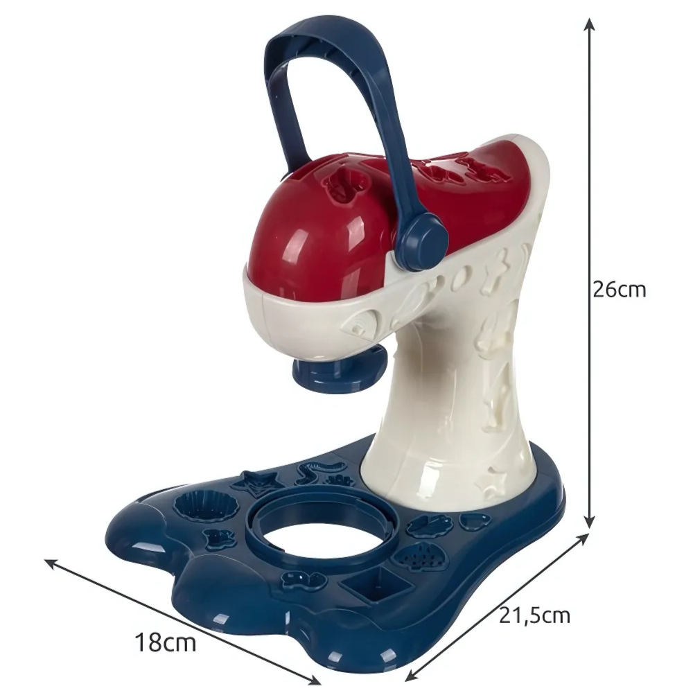 Set Plastilina, Masina de Prajituri, Instrumente de Modelare Multiple, 5 Culori Diferite de Pasta Modelatoare, Usor de Folosit si Curat, Jucarie Educativa, Interactiva, pentru Copii, Nu se Usuca/Lipeste, + 3 ani, 26 x 21.5 x 18 cm, Multicolor