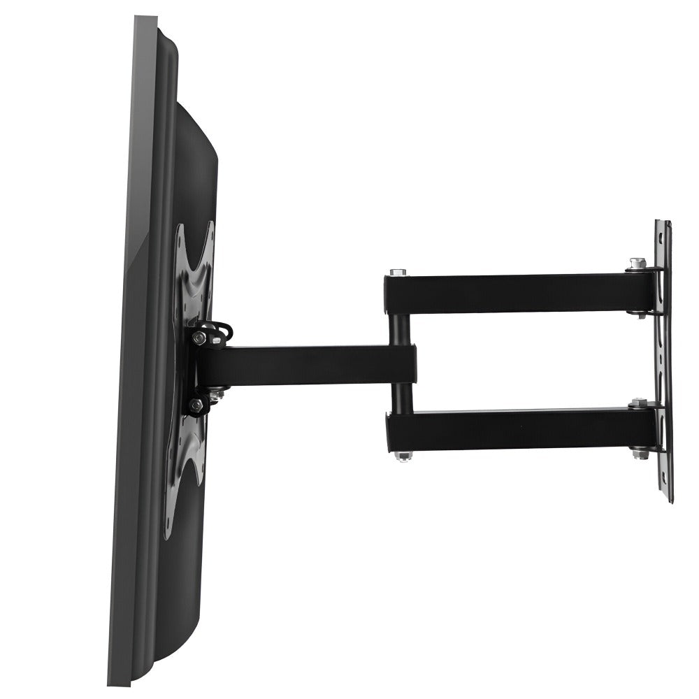 Suport TV de Perete cu Brat, Reglabil Vertical, Orizontal, pentru Monitoare LED, LCD, PC, Plasma, Aplicare Universala, Incluse Elemente de Montare, 22kg, 14"-55" (36cm-140cm), Negru