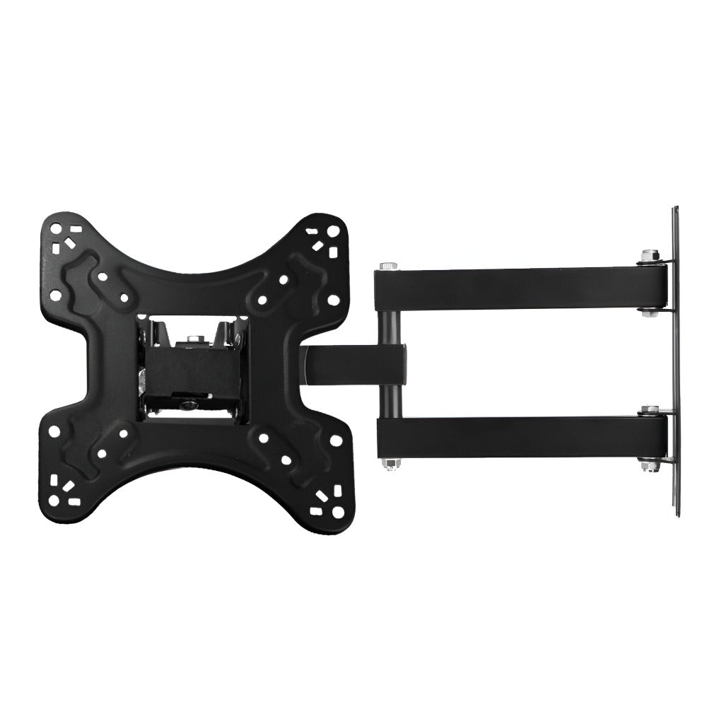Suport TV de Perete cu Brat, Reglabil Vertical, Orizontal, pentru Monitoare LED, LCD, PC, Plasma, Aplicare Universala, Incluse Elemente de Montare, 22kg, 14"-55" (36cm-140cm), Negru