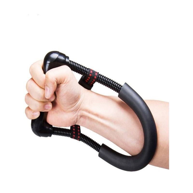 Flexor Maini Reglabil, 30 kg, pentru Antrenament Maini, Antebrat, Incheietura, Exercitii Recuperare, Forta, Rezistenta, Flexie si Extensie, Forma de U, Manere Antiderapante, Prindere Usoara, Negru