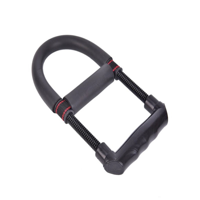 Flexor Maini Reglabil, 30 kg, pentru Antrenament Maini, Antebrat, Incheietura, Exercitii Recuperare, Forta, Rezistenta, Flexie si Extensie, Forma de U, Manere Antiderapante, Prindere Usoara, Negru