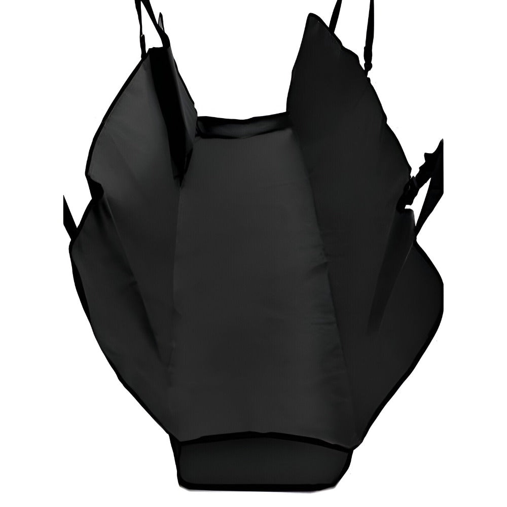 Husa Auto Bancheta, pentru Protectie si Transport Animale, Caini si Pisici, Sectiuni Laterale tip Hamac, Impermeabila, Antizgarieturi, Usor de Utilizat si de Curatat, Universala, 144 x 144 cm, Negru